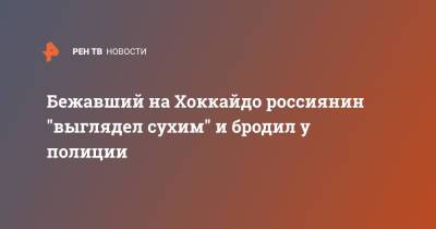 Бежавший на Хоккайдо россиянин "выглядел сухим" и бродил у полиции - ren.tv - Россия - Япония