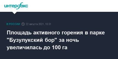 Площадь активного горения в парке "Бузулукский бор" за ночь увеличилась до 100 га - interfax.ru - Москва - Россия - Ростов-На-Дону - Самарская обл.