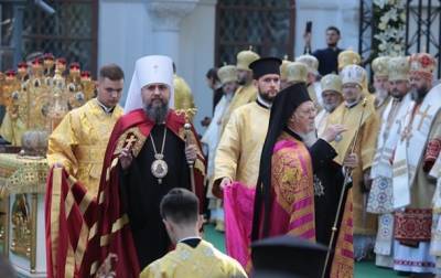 митрополит Епифаний - Варфоломей провел литургию под открытым небом - korrespondent.net - Украина - Киев
