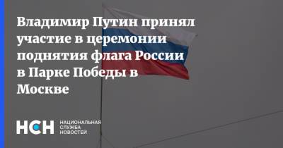 Владимир Путин - Артемий Лебедев - Петр I - Владимир Путин принял участие в церемонии поднятия флага России в Парке Победы в Москве - nsn.fm - Москва - Россия