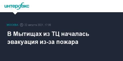 В Мытищах из ТЦ началась эвакуация из-за пожара - interfax.ru - Москва