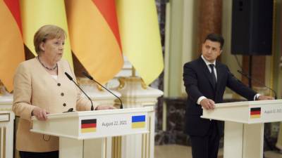 Владимир Зеленский - Ангела Меркель - Меркель обещает Украине поддержку со стороны Германии в спорах с Россией - ru.euronews.com - Россия - США - Украина - Киев - Германия - Франция - Словения - Афганистан
