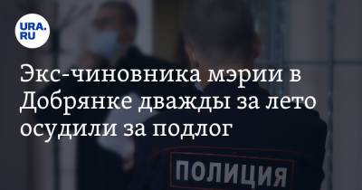Экс-чиновника мэрии в Добрянке дважды за лето осудили за подлог - ura.news - Пермский край