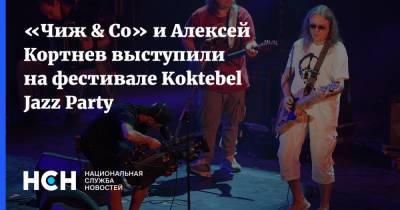 Алексей Кортнев - «Чиж & Co» и Алексей Кортнев выступили на фестивале Koktebel Jazz Party - nsn.fm - Крым