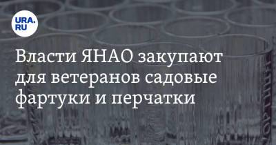 Власти ЯНАО закупают для ветеранов садовые фартуки и перчатки - ura.news - окр. Янао