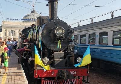 По Одесской области прокатился раритетный паровоз из США - kp.ua - США - Украина - Киев - Одесса - Одесская обл.
