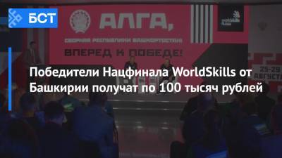 Радий Хабиров - Победители Нацфинала WorldSkills от Башкирии получат по 100 тысяч рублей - bash.news - Россия - Башкирия