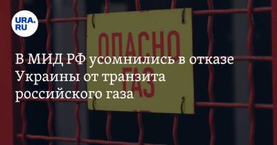 Владимир Путин - Ангела Меркель - Дмитрий Биричевский - В МИД РФ усомнились в отказе Украины от транзита российского газа - ura.news - Москва - Россия - Украина - Германия
