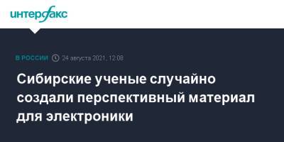 Сибирские ученые случайно создали перспективный материал для электроники - interfax.ru - Москва - Россия - Красноярск