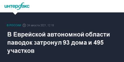 В Еврейской автономной области паводок затронул 93 дома и 495 участков - interfax.ru - Москва - Еврейская обл. - Дальний Восток