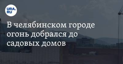 Григорий Тонких - В челябинском городе огонь добрался до садовых домов - ura.news - Россия - Челябинская обл. - Миасс