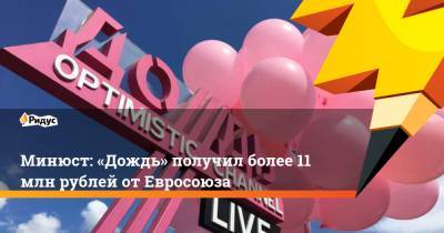 Наталья Синдеева - Тихон Дзядко - Минюст: «Дождь» получил более 11 млн рублей отЕвросоюза - ridus.ru - Россия