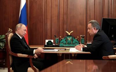 Виталий Мутко - В.Путин - Встреча с главой института развития «ДОМ.РФ» Виталием Мутко - kremlin.ru - Россия