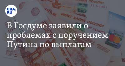 Анатолий Аксаков - В Госдуме заявили о проблемах с поручением Путина по выплатам - ura.news