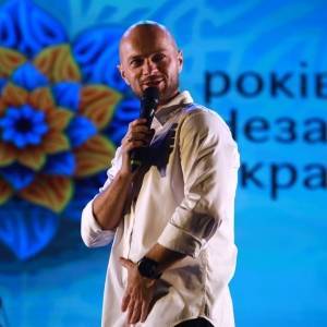 Владимир Яма - В Запорожье празднование Дня независимости завершилось концертом и фаер-шоу. Фото - reporter-ua.com - Украина - Запорожская обл. - Запорожье