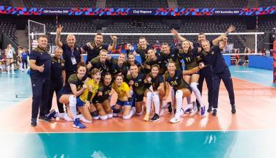 Женская сборная Украины досрочно вышла в плей-офф чемпионата Европы по волейболу - sportarena.com - Украина - Румыния - Финляндия