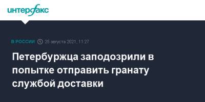Петербуржца заподозрили в попытке отправить гранату службой доставки - interfax.ru - Москва - Санкт-Петербург - Петербург