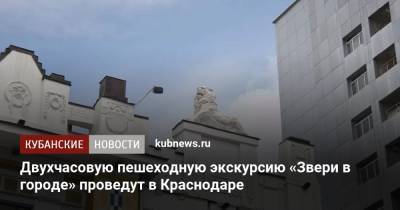 Двухчасовую пешеходную экскурсию «Звери в городе» проведут в Краснодаре - kubnews.ru - Краснодарский край - Краснодар