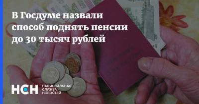 Анатолий Аксаков - В Госдуме назвали способ поднять пенсии до 30 тысяч рублей - nsn.fm