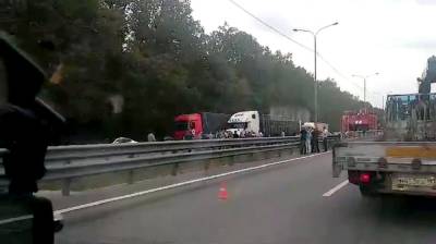 Жёсткое ДТП с фурой спровоцировало пробку в 4,5 км на М-4 «Дон» под Воронежем - vestivrn.ru - Москва - Воронеж