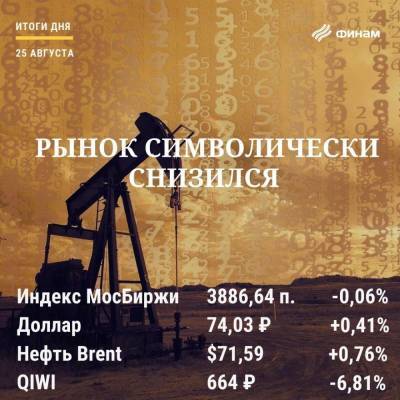 Джером Пауэлл - Итоги среды, 25 августа: Дорожающая нефть не смогла спасти российский рынок от снижения - smartmoney.one - США