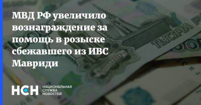Владимир Маругов - Александр Мавриди - МВД РФ увеличило вознаграждение за помощь в розыске сбежавшего из ИВС Мавриди - nsn.fm - Россия - Московская обл.