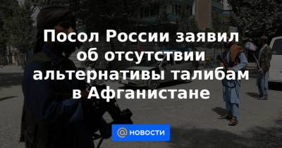 Посол России заявил об отсутствии альтернативы талибам в Афганистане - news.mail.ru - Россия - Афганистан