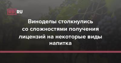 Виноделы столкнулись со сложностями получения лицензий на некоторые виды напитка - rb.ru - Россия