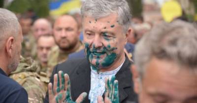 Петр Порошенко - Игорь Головань - У Порошенко заявили, что власть покрывает нападавшего с зеленкой: Его отпустили без уведомления о подозрении - dsnews.ua - Украина