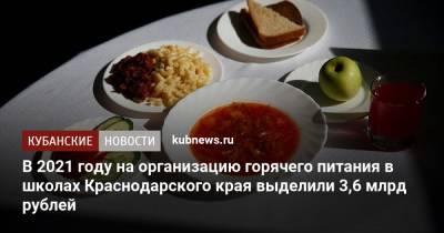 Анна Минькова - В 2021 году на организацию горячего питания в школах Краснодарского края выделили 3,6 млрд рублей - kubnews.ru - Краснодарский край - Краснодар
