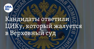 Кандидаты ответили ЦИКу, который жалуется в Верховный суд - ura.news - Россия