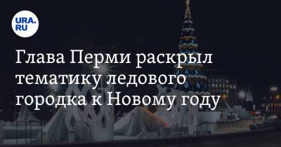 Алексей Демкин - Глава Перми раскрыл тематику ледового городка к Новому году - ura.news - Пермь