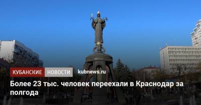 Более 23 тыс. человек переехали в Краснодар за полгода - kubnews.ru - Краснодарский край - Краснодар - ЦФО - округ Южный - окр. Скфо - Кубани