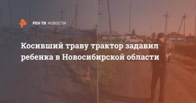 Косивший траву трактор задавил ребенка в Новосибирской области - ren.tv - Россия - Новосибирская обл.
