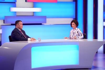 Игорь Руденей - Торжок, народная программа и личный контроль: губернатор вновь выступил прямом эфире - tver.mk.ru