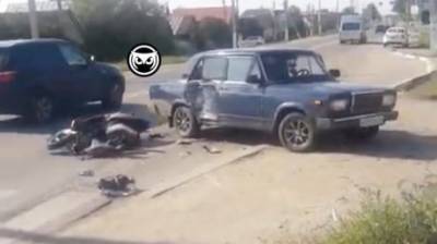 В Бессоновке мотоцикл врезался в ВАЗ, есть пострадавший - penzainform.ru - Пенза