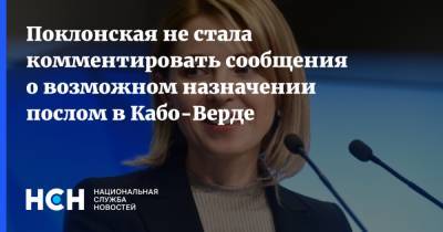 Наталья Поклонская - Поклонская не стала комментировать сообщения о возможном назначении послом в Кабо-Верде - nsn.fm - Россия - Кабо Верде