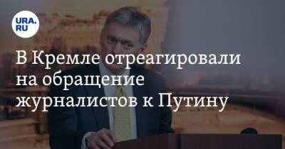 Владимир Путин - Дмитрий Песков - В Кремле отреагировали на обращение журналистов к Путину. «Заслуживает внимания» - ura.news - Россия