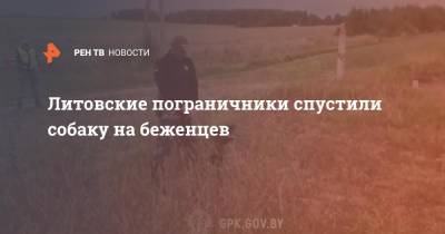 Литовские пограничники спустили собаку на беженцев - ren.tv - Белоруссия - Польша - Литва