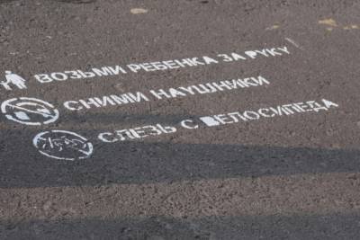 На пешеходных переходах Мичуринска появились дорожные шпаргалки - tambov.mk.ru - Мичуринск