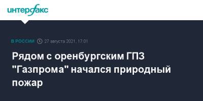 Рядом с оренбургским ГПЗ "Газпрома" начался природный пожар - interfax.ru - Москва - Оренбург - Самара - Оренбургская обл.