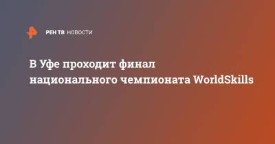 В Уфе проходит финал национального чемпионата WorldSkills - ren.tv - Уфа