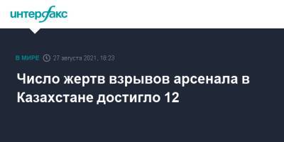 Число жертв взрывов арсенала в Казахстане достигло 12 - interfax.ru - Москва - Казахстан - Жамбылская обл. - Тараз