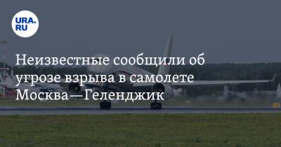 Неизвестные сообщили об угрозе взрыва в самолете Москва—Геленджик - ura.news - Москва - Геленджик