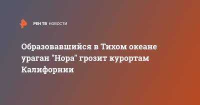 Образовавшийся в Тихом океане ураган "Нора" грозит курортам Калифорнии - ren.tv - США - Мексика - шт. Калифорния - шт. Аризона