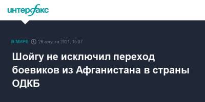 Сергей Шойгу - Шойгу не исключил переход боевиков из Афганистана в страны ОДКБ - interfax.ru - Москва - Россия - Казань - Таджикистан - Афганистан