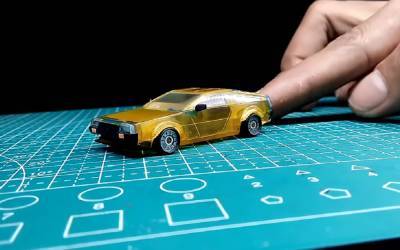 Невероятная моделька: DeLorean из газовой зажигалки - zr.ru