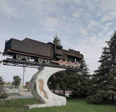 Лев Толстой - Символ поселка Лев Толстой – памятник «Паровоз» – будут реконструировать - lipetskmedia.ru