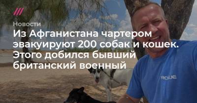 Джо Байден - Из Афганистана чартером эвакуируют 200 собак и кошек. Этого добился бывший британский военный - tvrain.ru - США - Англия - Афганистан - Кабул