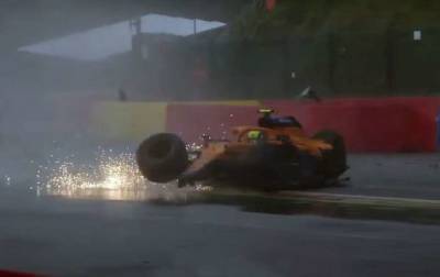 Пилот McLaren разбил болид на Гран-при Бельгии (видео) - lenta.ua - Украина - Бельгия